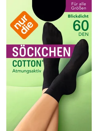 NUR DIE Damen Söckchen Cotton 60 DEN
