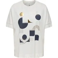 ONLY Kurzarmshirt ONLJANY S/S O-NECK PRINT TOP BOX JRS Viskosemischung, regular fit, Rundhals