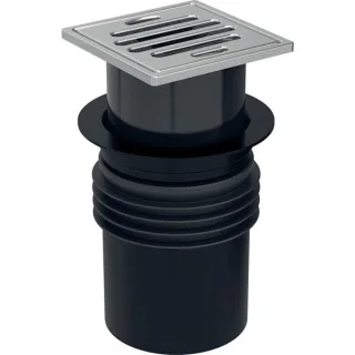 Geberit Varino Bodenablauf steckbar, d110, Schlitzrost 10 x 10 cm, 388060001 388060001
