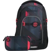 coocazoo Schulrucksack Coocazoo MATE, Set FC Bayern, Stern des Südens, 2-tlg.