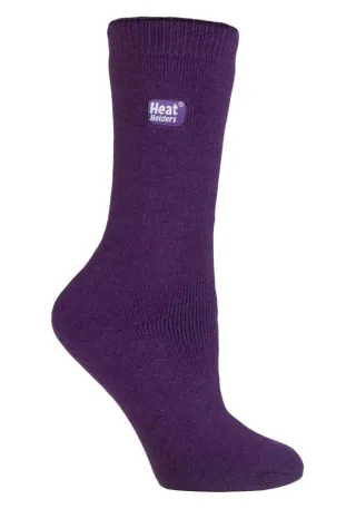 Heat Holders Lite - Dünne Winter-Thermosocken für Damen in einfarbigen Farben - lila