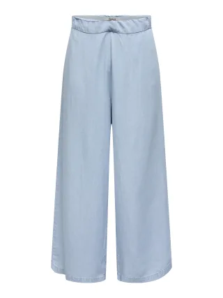 ONLY - ONLCHARIS LIFE LONG CULOTTE PANT CC WVN Light Blue Denim - Gr. - S