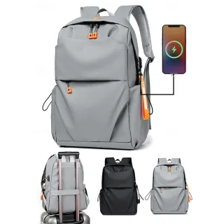 Men's Backpack Waterproof Lightweight USB Charging Laptop Bag Male Business Casual Youth Travel Backbag Teenage Outdoor
