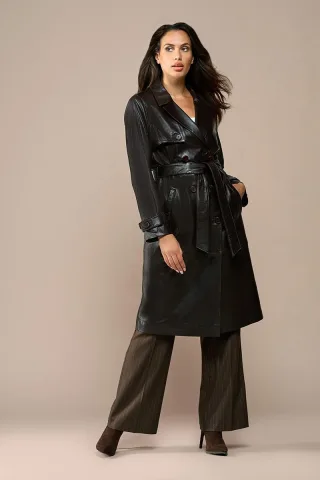 Lyana Lederjacke Dunkelbraun