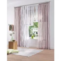 OTTO home Gardine Dimona (2 St), Kräuselband, transparent, Voile, 2er-Set, Bestseller, Polyester, Wellen
