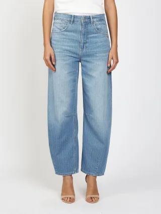 GANG Damen Jeans 94SARINA - baggy fit Jeans summer stripe