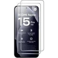 SmartUP Displayschutzglas 2X Schutzglas für Xiaomi Redmi Note 15 Pro 5G Panzerfolie Display Full für Für Xiaomi Redmi Note 15 Pro 5G, 2 Stück, kompletter Rundumschutz