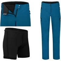 Bergson Fahrradhose VINA Damen 2in1 Radhose (mit gepolsterter Innenhose), robust, elastisch, L