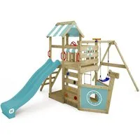 Wickey Spielturm SeaFlyer – Maritimer Kinderkletterturm in Schiffsoptik, Klettergerüst - Perfekt für kleine Seefahrer mit 10 Jahren Garantie*