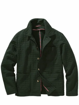 Mey & Edlich Herren Veste de Travail Grün 100 % Baumwolle