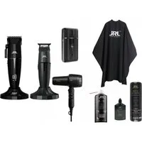 JRL Haarschneider JRL Profi Friseur Set - 1, Komplettset bestehend aus Clipper, Trimmer, Shaver, Haartrockner, Profi Barber Komplettset, kabellos & leistungsstark, ultraleicht