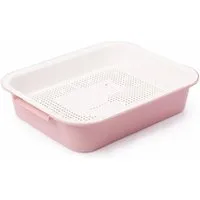 4BIG.fun Katzentoilette Katzentoilette Tray Schalentoilette Katzenklo, mit Sieb