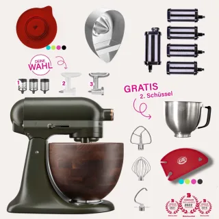DESIGN EDITION: KitchenAid Artisan 4,7 Liter Spar-Set Pasta Deluxe...