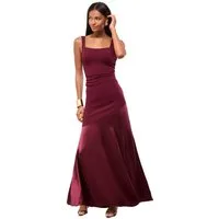 LIPSY Satinkleid Lipsy Maxi-Brautjungfernkleid aus Satin, Petite (1-tlg)