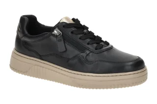 Gabor 76.408.57 COMO Damenschuhe Halbschuhe Sneaker Schwarz/Gold Comfort
