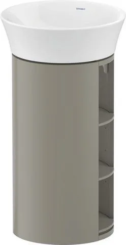 Duravit White Tulip Waschtischunterbau bodenstehend Stein Grau Seidenmatt 410x410x750 mm - WT4239092 WT423909292