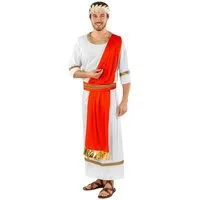 dressforfun Kostüm Herrenkostüm Gaius Julius Caesar, Weiße, bequeme, lange Toga