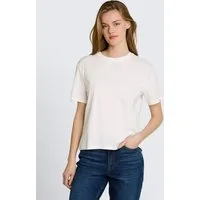 TOM TAILOR Denim T-Shirt T-Shirt Boxy Fit T-Shirt mit Stickerei
