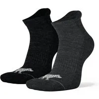 NORDSOX Wandersocken kurz - Merino Wolle für Damen & Herren (4-Paar) Klimaregulierend & gepolsterte Sohle und Färse & weich & atmungsaktiv