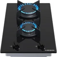 Arebos Gas-Kochfeld,  autark & energiesparend  integrierte Zündsicherung