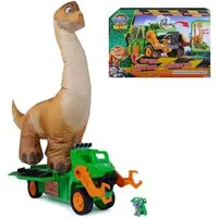 Spin Master Spielzeug-Auto PAW Patrol: Der Dino Film, Rockys Megasaurus Transport-Fahrzeug, mit Lichteffekt