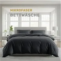 Lavea Bettwäsche Mikrofaser Bettwäsche-Sets mit Kissenbezügen und Bettbezügen, 2 teilig, Bettbezug und Kissenbezug mit Reißverschluss, weich, hypoallergen
