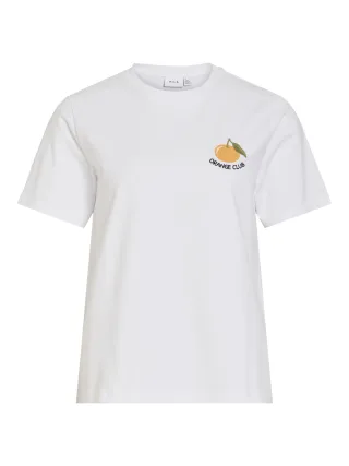 VILA - VINORA S/S T-SHIRT - NOOS Bright White - Gr. - XS