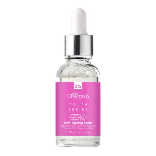 skinChemists Jugendserie Antifaltenserum Vitamin C 3%, Ferulasäure 1%, Vitamin E 1% 30ml