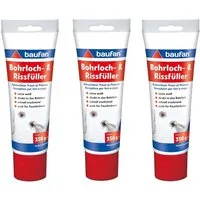 baufan® Spachtelmasse Bohrloch- und Rissfüller 350 g Bohrlochfüller, für schnelle Reparaturen im Innenbereich und in Feuchträumen