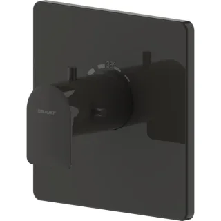Bravat Milano Fertigset Brausethermostat 3564089 Unterputz, Thermostat, schwarz matt