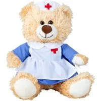 Geschenkestadl Plüschfigur Teddybär Kuscheltier Krankenschwester Motiv –in 2 Größen erhältlich