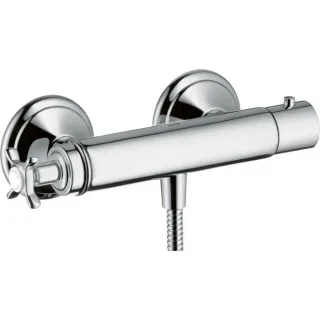 hansgrohe Axor Montreux Brausethermostat 16261000 Aufputz, 1 Verbraucher, mit Kreuzgriff, chrom
