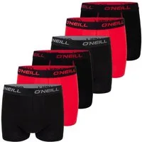 O'Neill Boxershorts Herren Retroshorts Männer Unterwäsche (Vorteilspack, 6-St) Basic Boxer mit Stretch