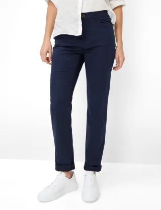 Brax Damen Five-Pocket-Hose Style MARY NAVY, dunkelblau, Gr. 48L