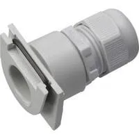 Stutzen Schieber Adapter zur Leitungseinführung mit Verschraubung M20 für Leitungen Ø 6 bis 13 mm grau, Retail