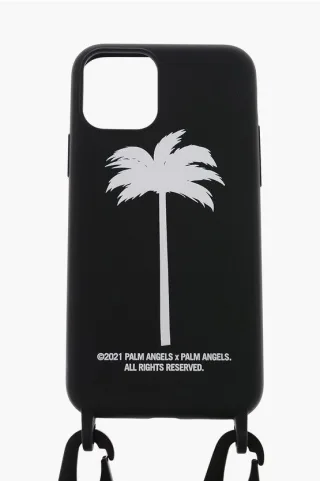 iPhone 11Pro-Hülle mit Palmen-Print in Schwarz