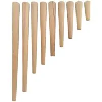 HOOZ Möbelfuß aus Buchenholz für Möbel Hell in 9 verschiedenen Größen, (Set, 4-St., robuste Standbeine), belastbar bis 30kg