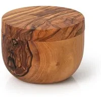 Continenta Vorratsdose edle Dose aus Olivenholz, Ø ca. 10 cm, Olivenholz, (1-tlg), jedes Stück ein Unikat, Innendurchmesser ca. 8,4 cm