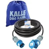 KALLE DAS KABEL Kalle Verlängerungskabel CEE 230V 16A 1,5mm² IP44 25 Meter Verlängerungskabel, CEE, CEE (2500 cm)