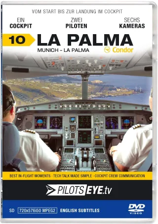 PilotsEYE.tv | La PALMA |:| DVD |:| Cockpitflight Condor | A320 | Bonus: Inseltour mit FO Audiokommentar Landeerklärungen [DVD] [2010]