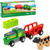 BRIO® Spielzeug-Eisenbahn BRIO® WORLD, Bauernhof Batterie-Zug