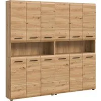 welltime Badezimmer-Set, (Set, 2-St., 2x Mehrzweckschrank), Bad-Kombination, Bad-Möbel, Badezimmer, Kombination, Kombi