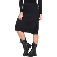 KUNST UND MAGIE Strickrock Langer Rock Klassischer Boho Strickrock Winter Wolle