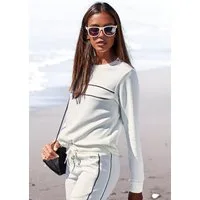 H.I.S Sweatshirt mit Piping auf der Brust. Ideal für Sport- und Freizeit.