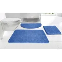 OTTO home Badematte Inga, Badezimmer Teppich, Badvorleger, Höhe 20 mm, rutschhemmend beschichtet, schnell trocknend, strapazierfähig, fußbodenheizungsgeeignet, Polyester, rechteckig, Badteppich, unifarben, weich, als halbrund und rechteckig erhältlic