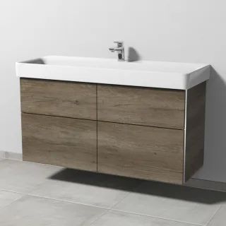 Sanipa 3way Waschtischunterbau zu Laufen Pro S Waschtisch mit 4 Auszügen, Eiche-Nebraska BR78637