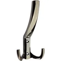 SO-TECH® Garderobenhaken JULIE STRONG - extra stabile Ausführung - Lochabstand 32 mm (1 St), Variante lang, Höhe 145,5 mm, Chrom dunkel