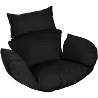 HOME DELUXE Auflagekissen Polyrattan Hängesessel CIELO Kissen, (1 St), Kissenbezug aus waschbaren Polyester