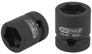 KS Tools 1/2" Sechskant-Kraft-Stecknuss, extra kurz, 16,0 mm - 515.0063