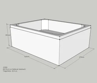 Neuesbad Wannenträger für Kaldewei Sanidusch 70x85x14 SD21021